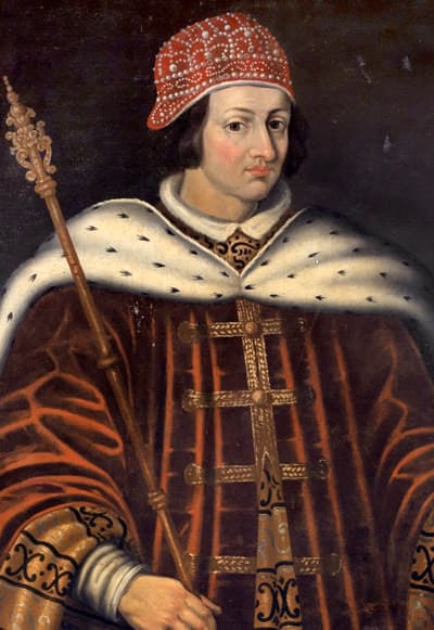 Detalle de Martín I El Humano, rey de Aragón Óleo sobre lienzo. (1634)