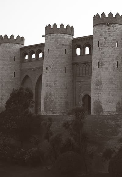 Palacio real de La Aljafería de Zaragoza.